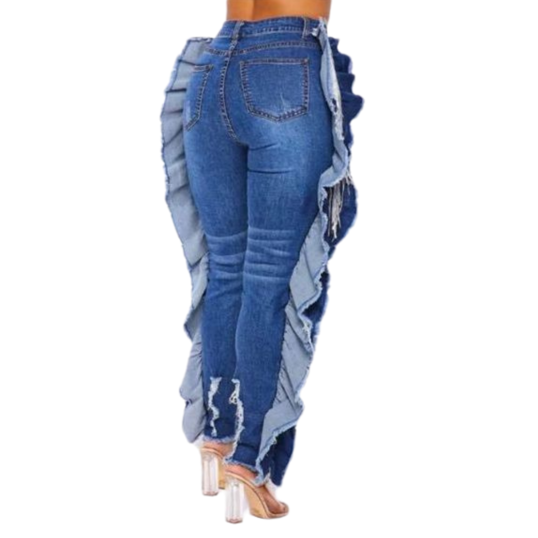 Don’t Ruffle My Feathers Denim Pants