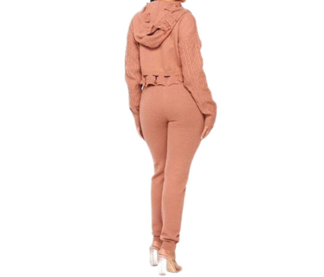 2 piece High Waist Joggers