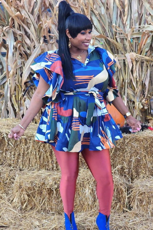 Stay'N True To Blue Shirt Dress