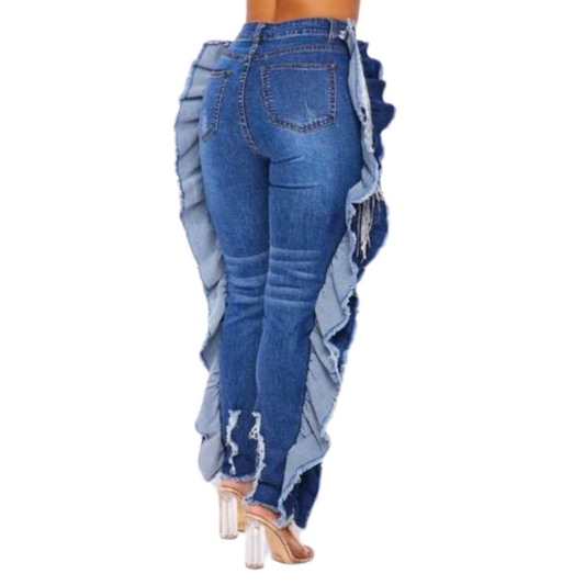 Don’t Ruffle My Feathers Denim Pants