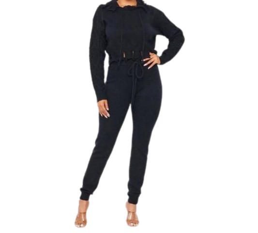 2 piece High Waist Joggers