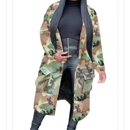 Camo Long Jacket