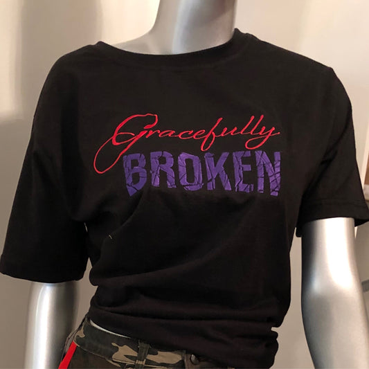 Gracefully Broken T-Shirt-BLK